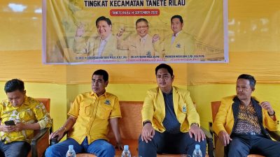 Golkar Barru Lantik Pengurus Kecamatan dan Desa/Kelurahan se-Kecamatan Tanete Rilau