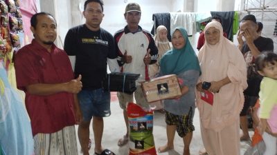 Salurkan Sembako ke Korban Banjir, Warga Antang : Terima Kasih Panglima Ta’