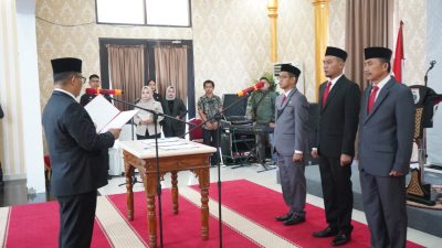 Akmal Malik Lantik Tiga Pejabat Tinggi Pratama