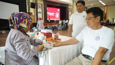 Peringati Hari Jadi ke-24 Tahun, Serikat Karyawan Semen Tonasa Adakan Donor Darah