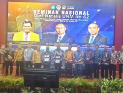 Seminar Nasional Rangkaian Dies Natalis, Rektor UNM Dorong Peningkatan Kompetensi Digital di Era Society 5.0