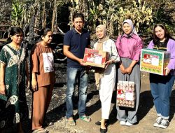 Wujud Kepedulian, Caleg Cantik Ini Bantu Korban Kebakaran di Takalar