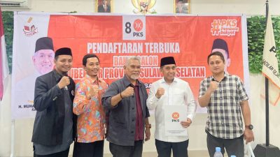 Kembalikan Formulir di PKS, Panglima Ta’ : Bukti Keseriusan Bertarung di Pilgub Sulsel