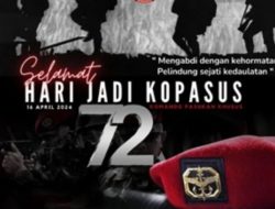 Ulang Tahun Ke-72 Kopasus, DPRD Makassar Ucapkan Selamat