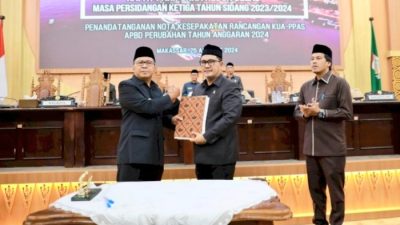 Pemkot dan DPRD Makassar Komitmen Dukung Pembangunan Stadion, Sepakati KUA-PPAS APBD-P 2024