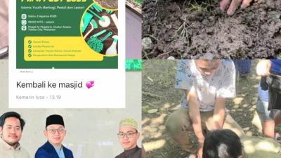 Hijaukan Masjid, Libatkan Pemuda : Langkah Awal Gerakan 10.000 Pohon PRIMA DMI Sulsel