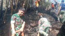 Tak Mau Tunggu Api Membesar, Letkol Hendra Gerakkan Babinsa dan Warga